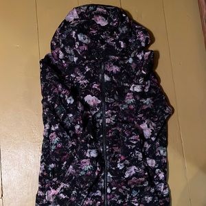 Sz 10 floral lulu scuba hoodie